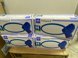 Medline Fitguard Nitrile Exam Gloves ,4 Boxes X250 Ct=1000 Ct, Pwder Free