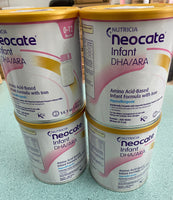 4 Cans Neocate Infant DHA/ARA Hypoallergenic  Baby Formula Powder BRAND NEW 14.1oz