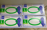 Medline Fitguard Nitrile Exam Gloves ,4 Boxes X250 Ct=1000 Ct, Pwder Free