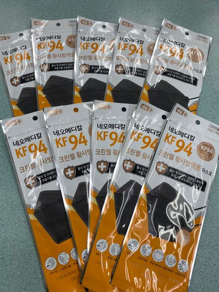 Kf94 Face mask, made in Korea,Black, comfortable to wear