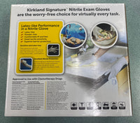 Kirkland Signature Nitrile Exam Gloves,Large - 400 Count