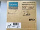 Nitrile exam gloves large,Blue, 1Box Of 100ct,Made In Malaysia