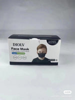 Black Kids face mask 100 pcs, 2 boxes of 50 pcs